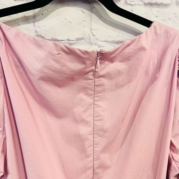 ASTR Size Large Square Neckline Side Cutout Puff Sleeve Mini Dress Short Sleeve - Picture 11 of 16